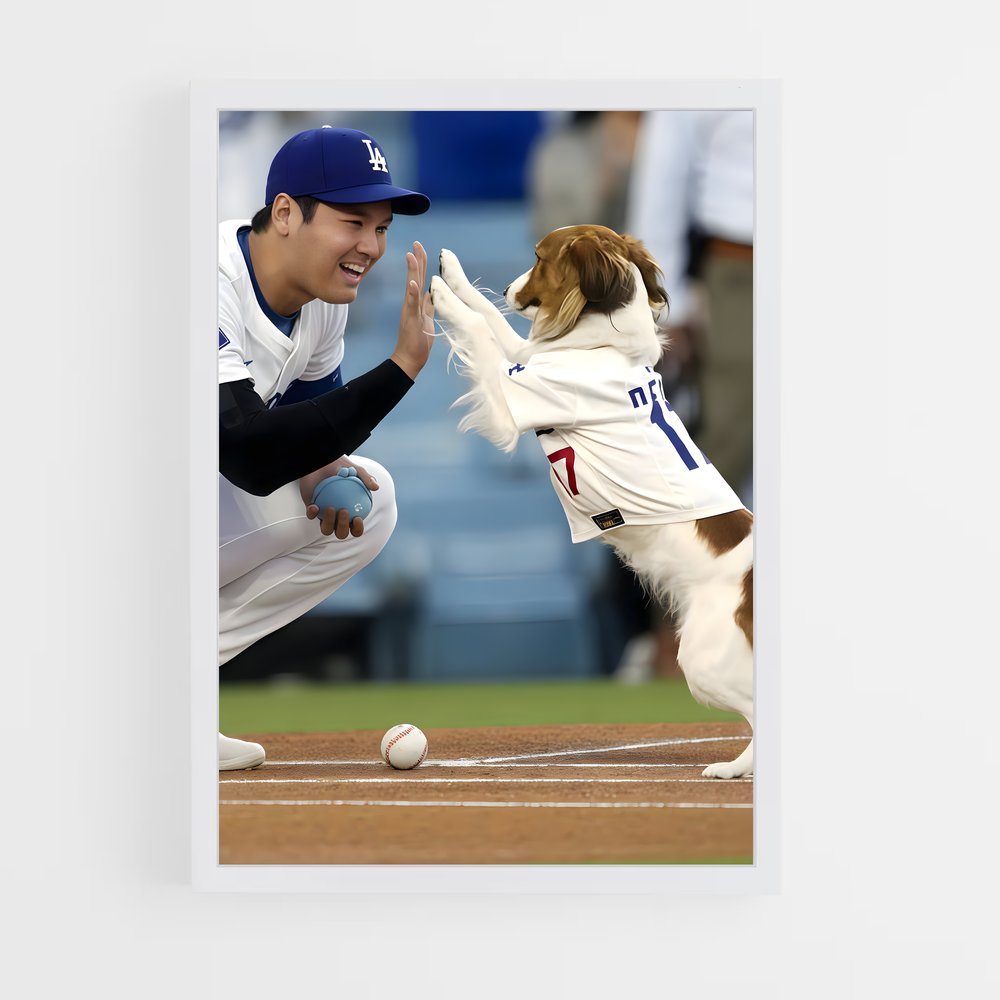 Poster Home Run Canin – affiche Baseball (vue 3)